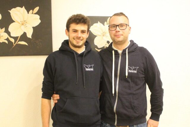 Phillip Schütt (Faslamsmudder); rechts im Bild: Steffen "Eibe" Hey (Faslamsvadder)