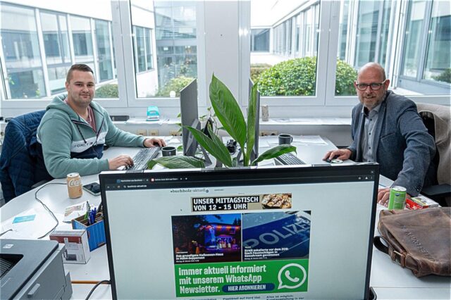 Die Macher hinter seevetal, stelle und buchholz-aktuell.de: Geschäftsführender Gesellschafter Dennis Hamann (links) und Gesellschafter Johannes "Jojo" Tapken. Foto: JOTO