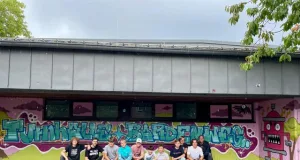 Graffiti-Workshop verbindet Kreativität mit legalem Sprayen in Stelle. Foto: Gemeinde Stelle