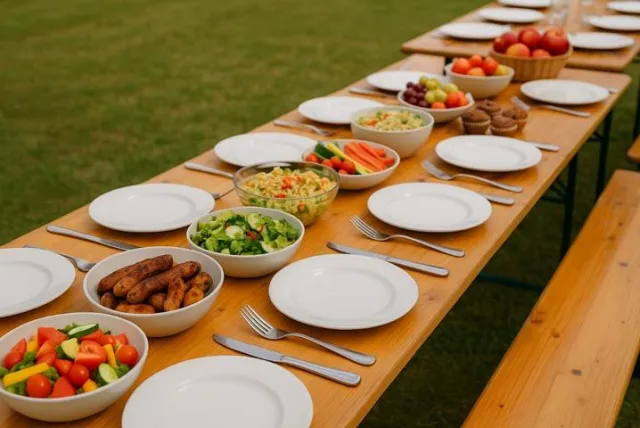 Ein buntes Buffet. Foto: Grösch/Symbolbild