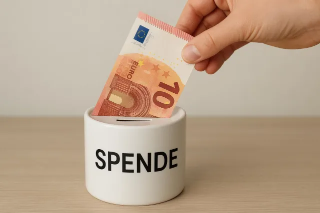 Spende. Foto: Symbolbild