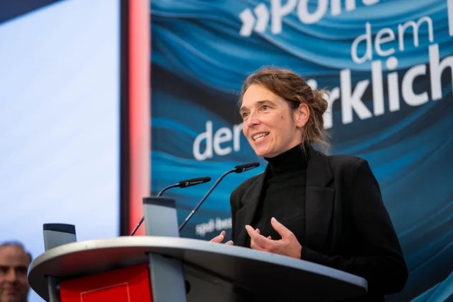 Svenja Stadler Bundestagsabgeordnete Svenja Stadler übernimmt Führungsposition. Foto: Johannes Düselder