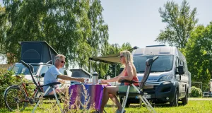 Camping am Stover Strand. Foto: Markus Tiemann