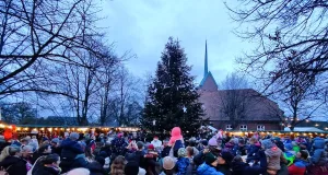Der Weihnachtsmarkt in Stelle. Foto: Grösch