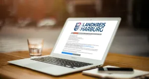 Die Webseite des Landkreises Harburg.