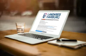 Die Webseite des Landkreises Harburg.