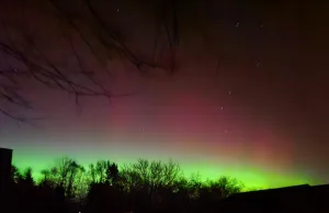 Leserin Kathleen Henze schickte der Redaktion dieses schöne Foto der Polarlichter über Ashausen. Foto: Henze