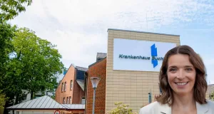 Die BundestagsabgeordneteSvenja Stadler spricht sich klar gegen eine Privatisierung der Krankenhäuser aus. Foto: Krankenhaus Buchholz/Anya Zuchold