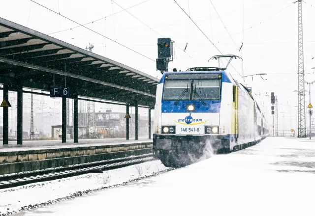 metronom-Ebg.-mbH-Florian-Danker-10 Metronom fährt durch den Schnee. Foto: Florian Danker