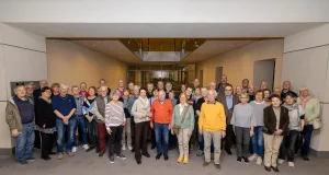 Die Gruppe aus dem Wahlkreis verbrachte drei Tage in Berlin und besuchte unter anderem eine Plenarsitzung im Bundestag. Foto: Bundesregierung / StadtLandMensch-Fotografie
