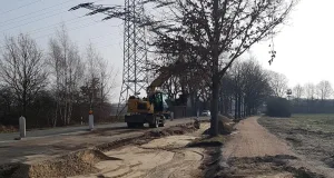 Die Vorbereitungen für den weiteren Aus- und Umbau der Osttangente kommen gut voran. Foto: Landkreis Harburg