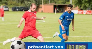 SG-Stürmer Marvin Schulga (li.) musste viel Laufarbeit leisten gegen das Topteam aus Rotenburg. Foto: Ingo Howe