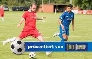 SG-Stürmer Marvin Schulga (li.) musste viel Laufarbeit leisten gegen das Topteam aus Rotenburg. Foto: Ingo Howe