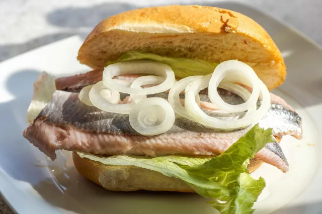 Matjes im Brötchen. Foto: Symbolbild