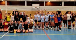 35 Jugend-Volleyballteams kamen in der Sporthalle in Stelle zusammen. Foto: Matthias Bruns