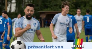 Sascha Krause traf dieses Mal nicht gegen seinen Ex-Verein, jubelte aber natürlich über den Vize-Titel. Foto: Ingo Howe