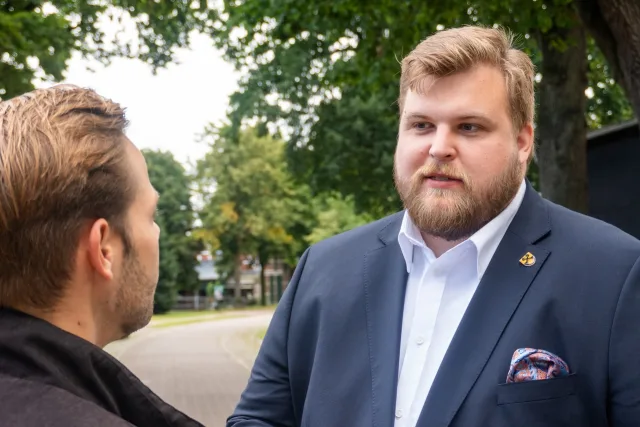 Jannik Stuhr will als Bürgermeister vom ersten Tag an Sprechstunden anbieten. Foto: ein